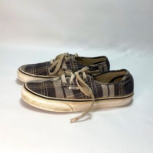 Vans Off The Wall Womens Size 7 Plaid Sneakers Tennis Shoes Lace Beach Hip Hop
